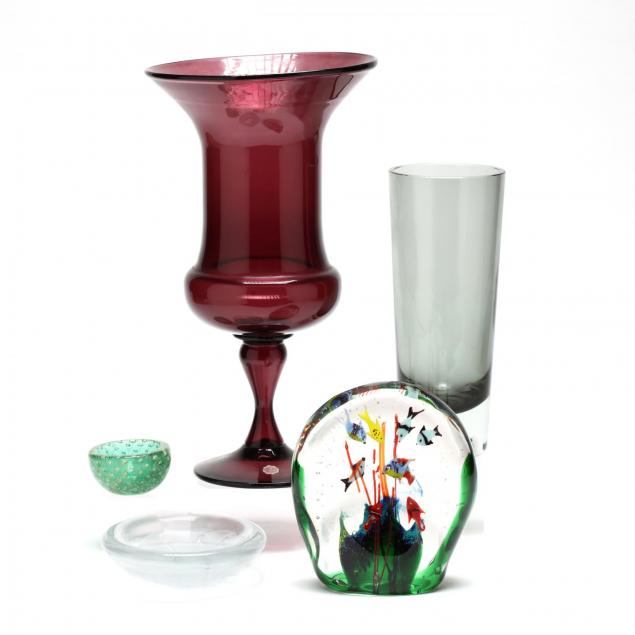 group-of-modern-art-glass