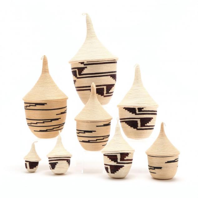 two-graduated-sets-of-tutsi-lidded-baskets