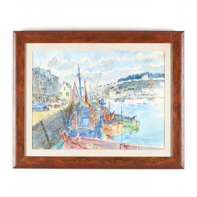 a-vintage-watercolor-of-a-french-harbor