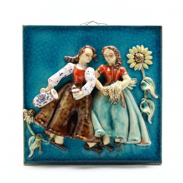 art-deco-pottery-plaque