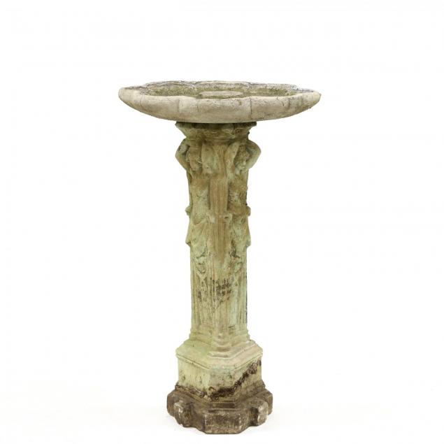 vintage-cast-stone-figural-bird-bath