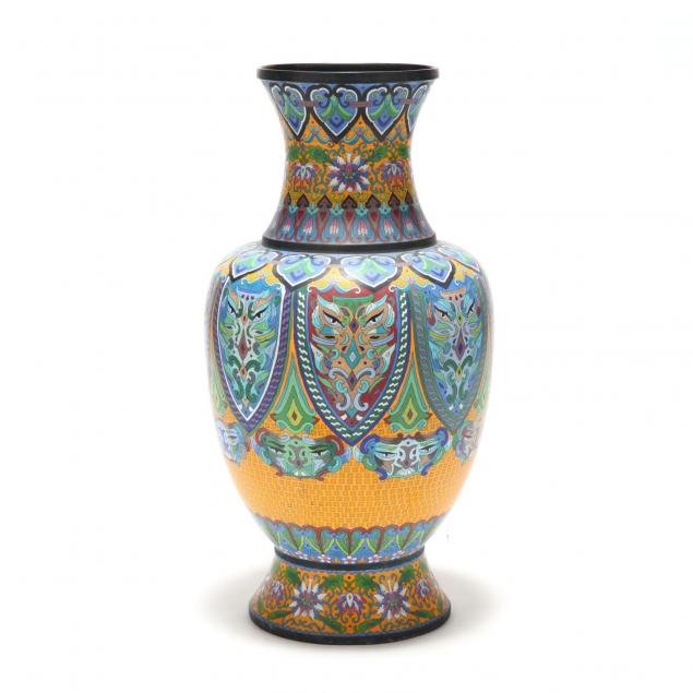 a-chinese-cloisonne-floor-vase