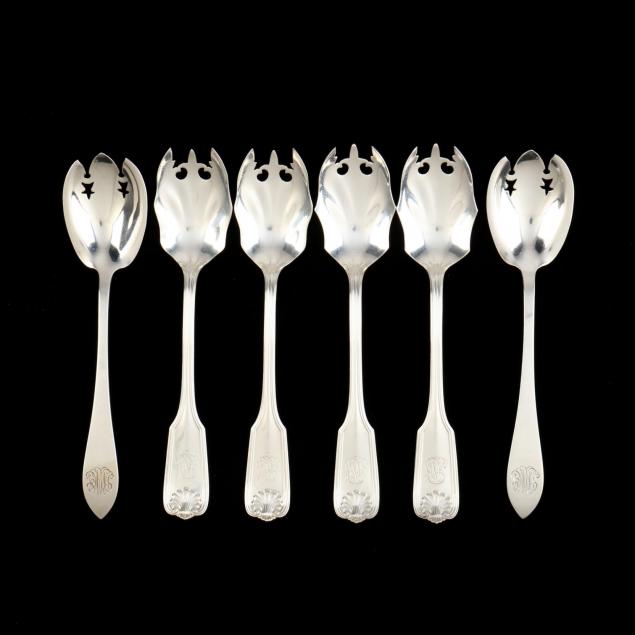 an-assembled-set-of-six-sterling-silver-ice-cream-forks