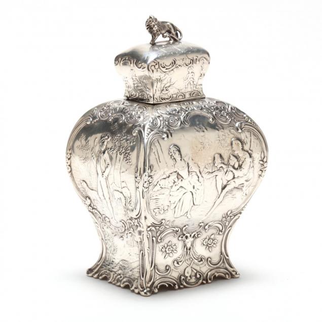 a-hanau-silver-tea-caddy-in-the-rococo-style