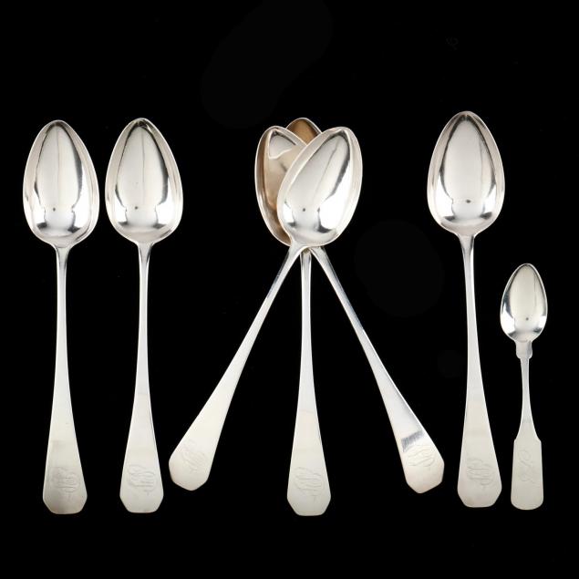 a-group-of-ct-coin-silver-flatware
