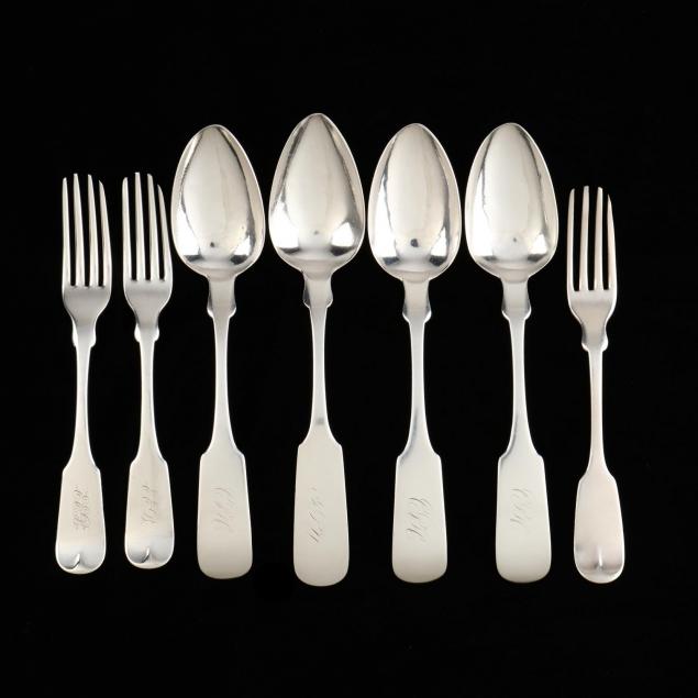 a-group-of-sc-coin-silver-flatware