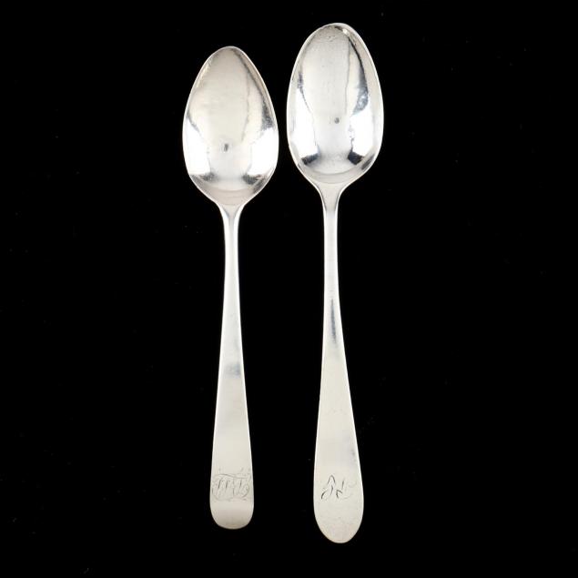two-federal-period-southern-coin-silver-teaspoons