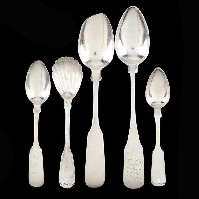 five-southern-coin-silver-spoons