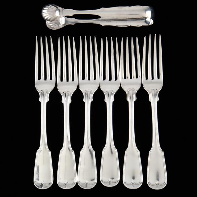 seven-pieces-of-southern-coin-silver-flatware