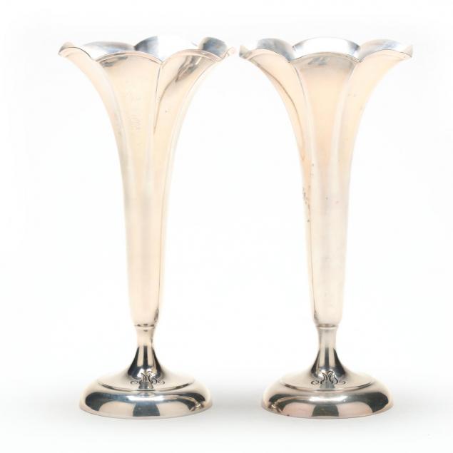 pair-of-tiffany-co-sterling-silver-trumpet-vases