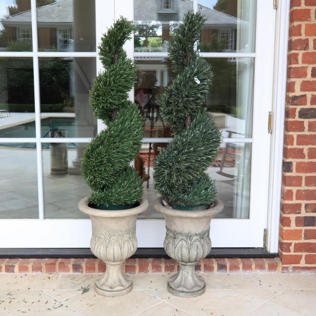 pair-of-contemporary-classical-style-urns-with-faux-topiary