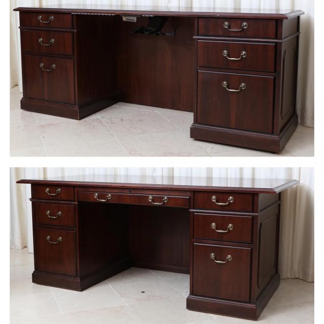kimball-two-part-office-desk-set