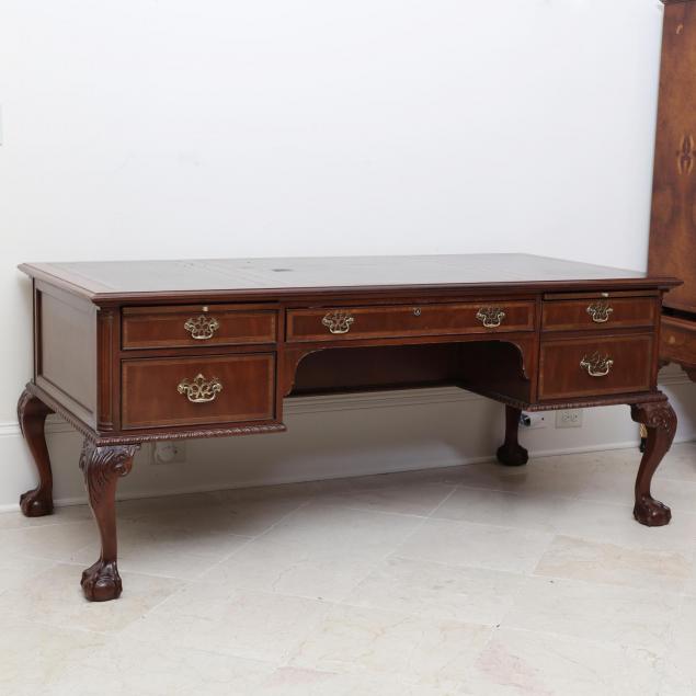 councill-craftsman-chippendale-style-executive-desk