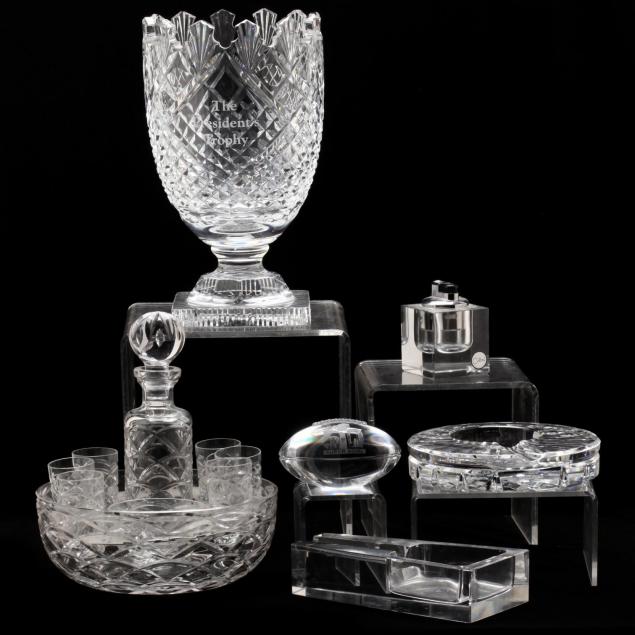 six-pieces-of-crystal-desk-accessories