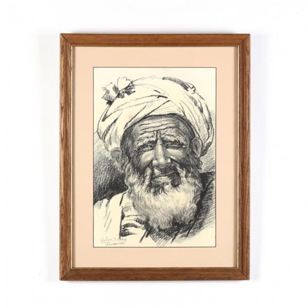 ghulam-seddiq-afghani-20th-century-portrait-of-a-man