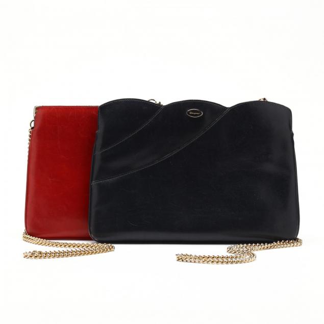 Two Vintage Leather Envelope Bags, Salvatore Ferragamo (Lot 1124 - The ...