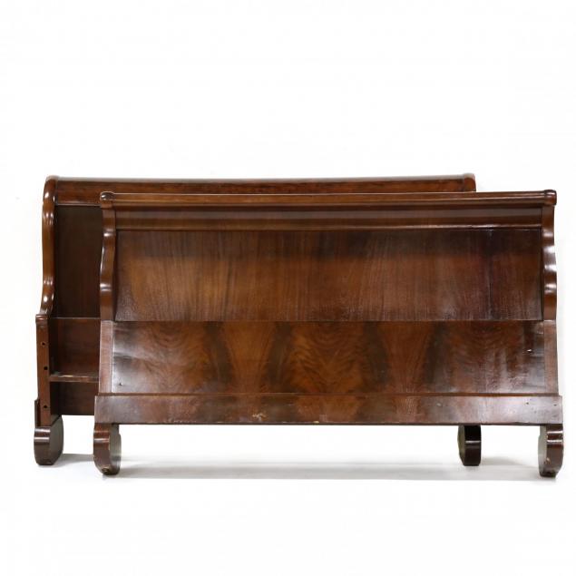 american-late-classical-mahogany-full-size-sleigh-bed