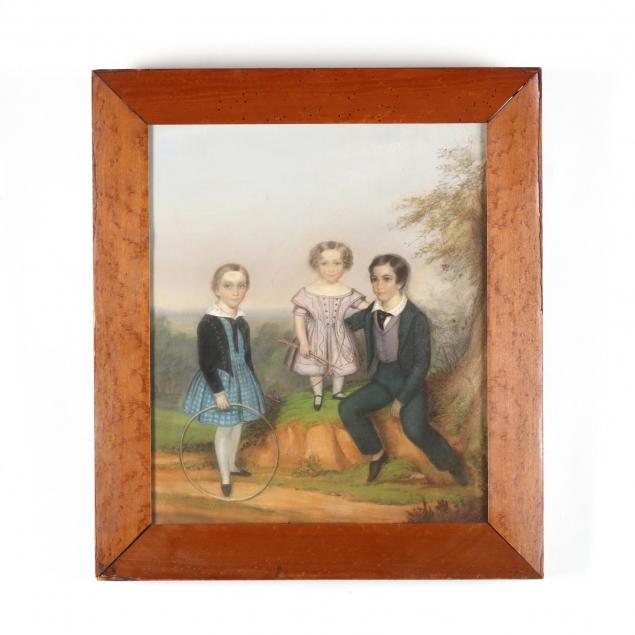 a-pastel-portrait-of-three-siblings-circa-1840