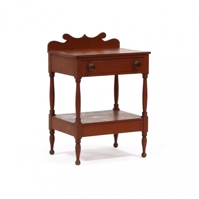 southern-cherry-and-painted-one-drawer-wash-stand