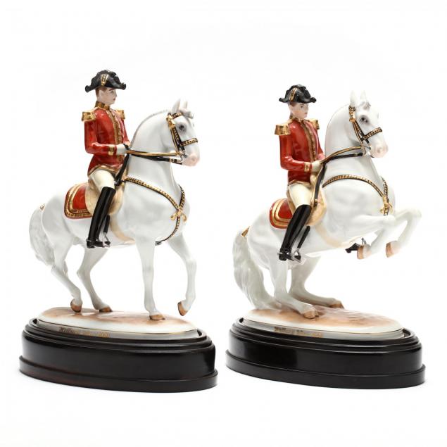 two-hofburg-wien-augarten-spanish-riding-school-figurines