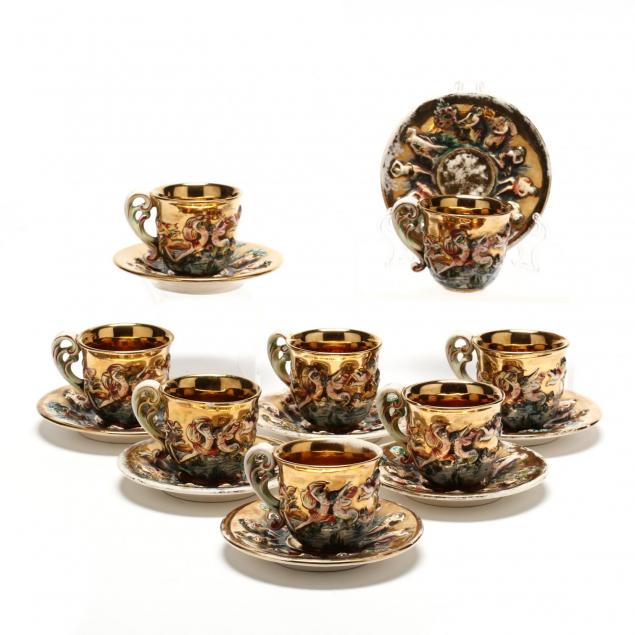 set-of-capodimonte-cups-and-saucers