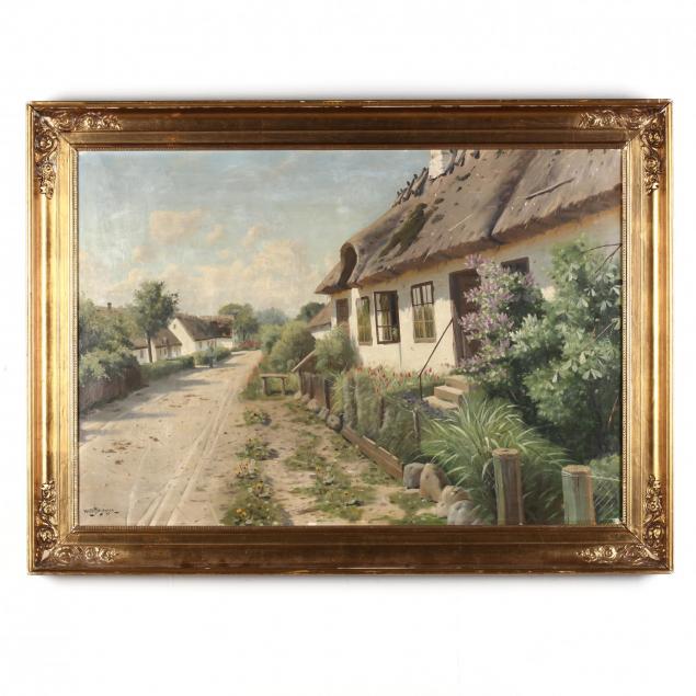 willer-jorgensen-danish-1897-1956-cottage-lane