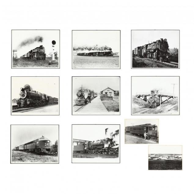 group-of-10-vintage-train-photographs