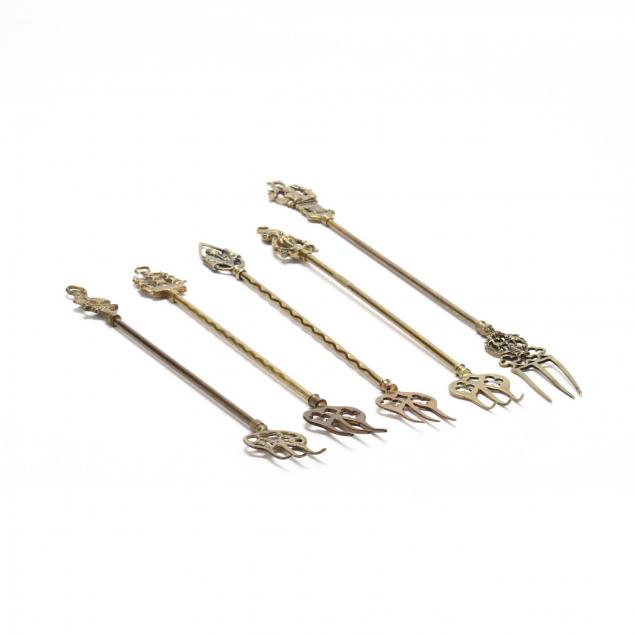 group-of-antique-continental-toasting-forks