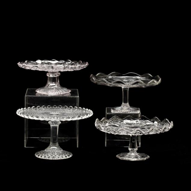 four-antique-glass-cake-pedestals