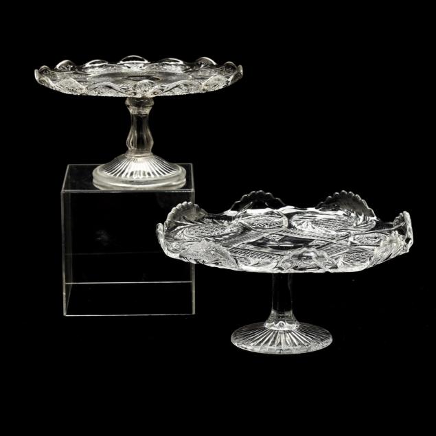 two-antique-glass-cake-pedestals