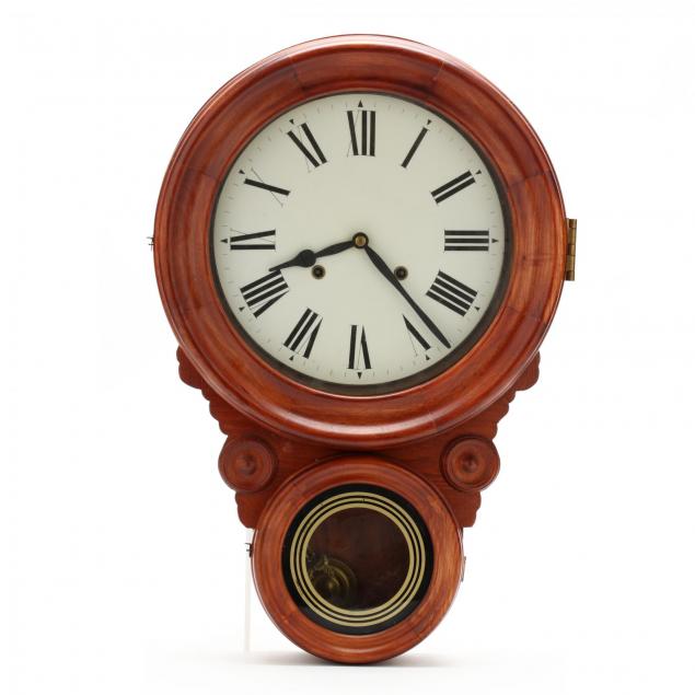 antique-mahogany-wall-clock