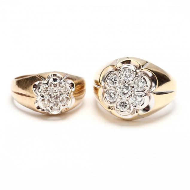 two-gent-s-10kt-gold-and-diamond-rings