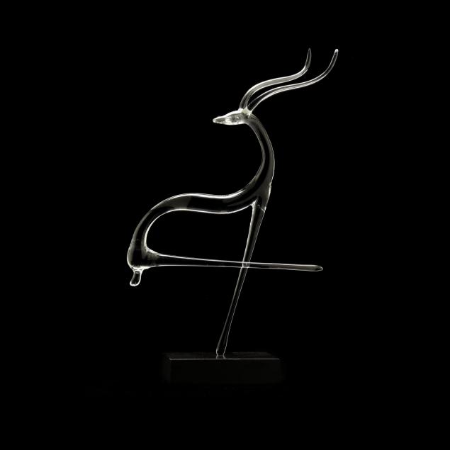 art-glass-sculpture-of-an-antelope