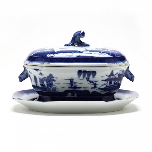 mottahedeh-blue-canton-tureen-and-underplate