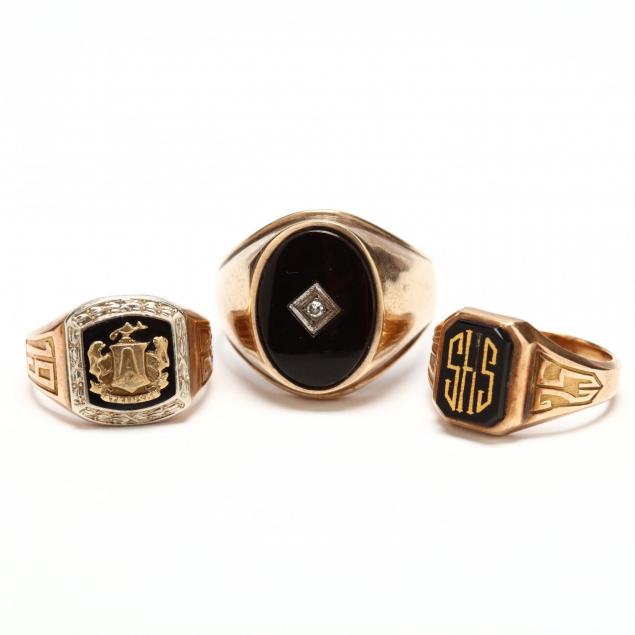 three-10kt-gold-rings