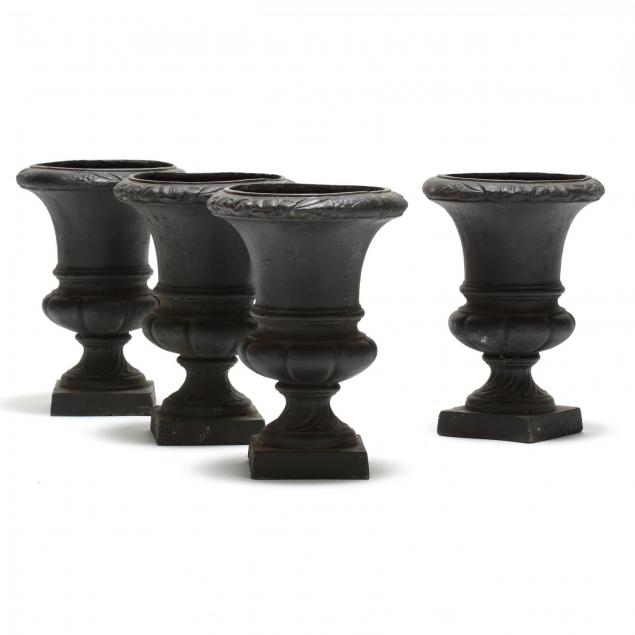 set-of-four-cast-iron-diminutive-garden-urns