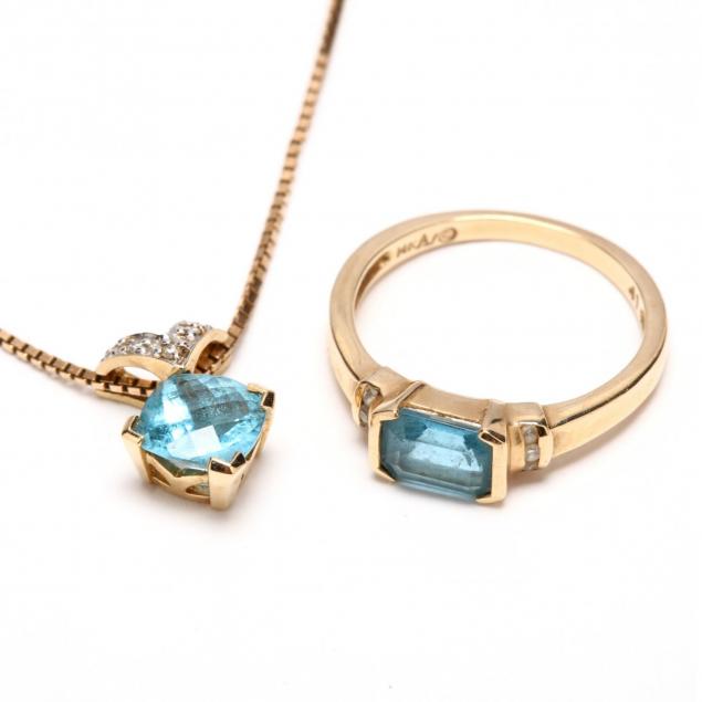 14kt-blue-topaz-and-diamond-pendant-necklace-and-ring