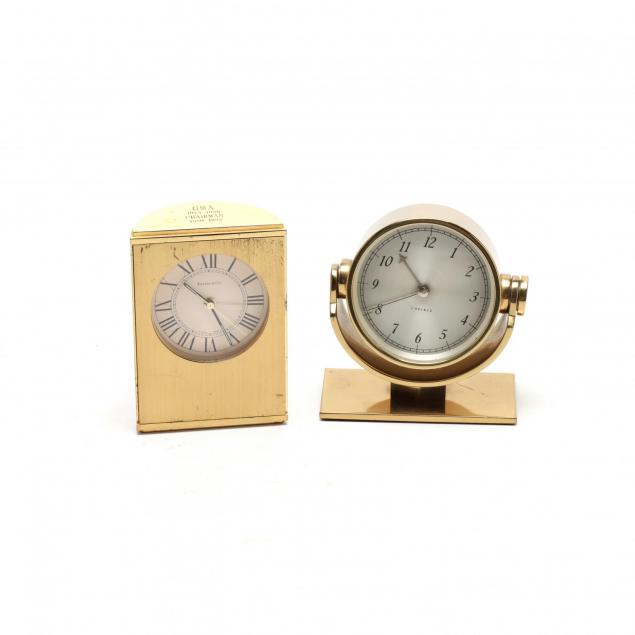two-brass-cased-clocks