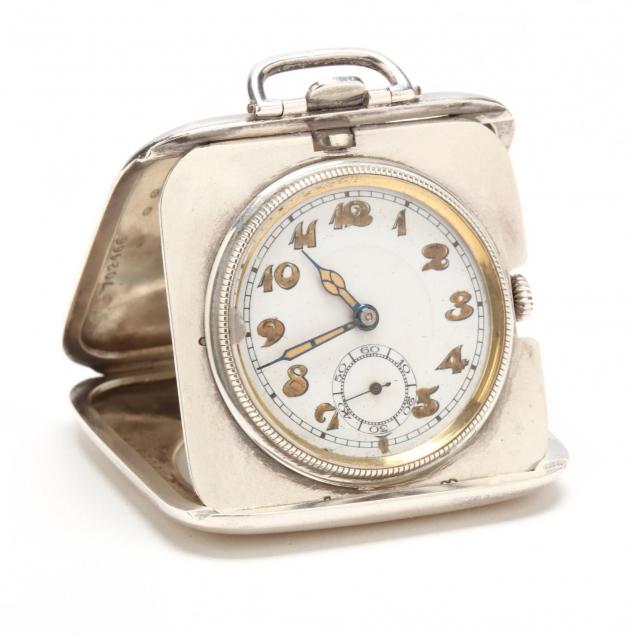 antique-sterling-silver-cased-travel-clock