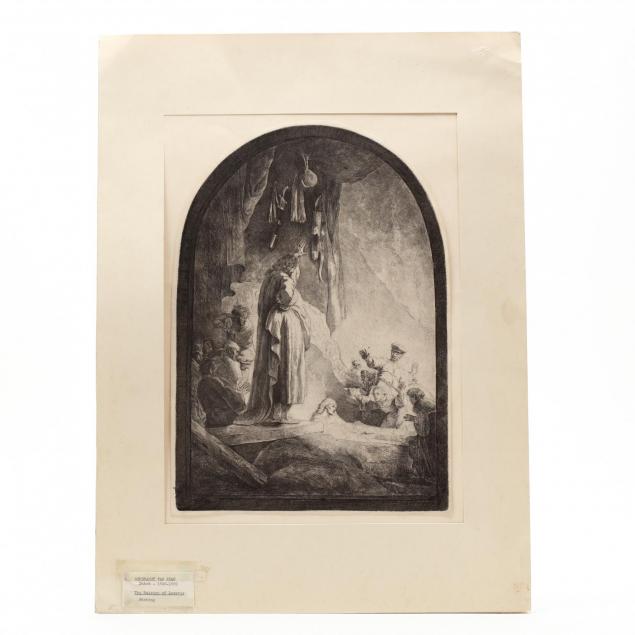 rembrandt-van-rijn-dutch-1606-1669-i-the-raising-of-lazarus-larger-plate-i