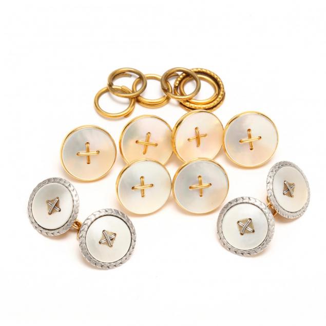 18kt-mother-of-pearl-cufflink-and-stud-sets
