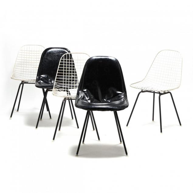 harry-bertoia-set-of-five-wire-chairs