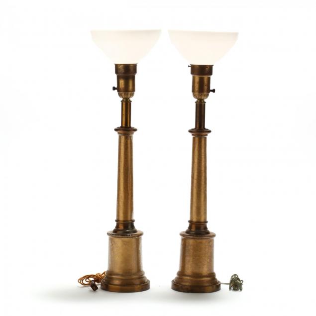 paul-hansen-pair-of-crackle-glass-lamps