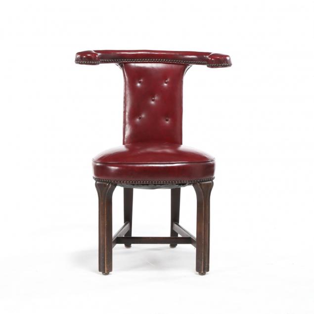 english-red-leather-game-chair