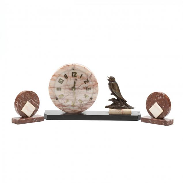 art-deco-marble-clock-garniture-set