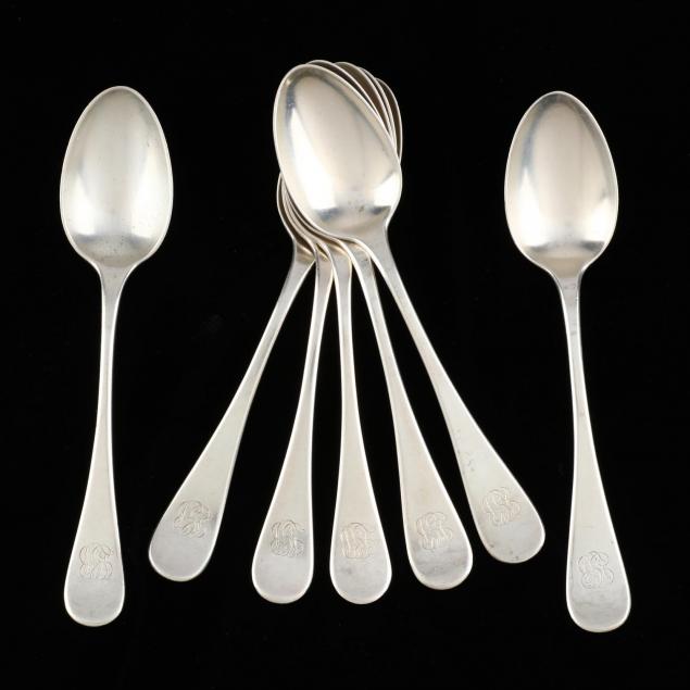 set-of-seven-tiffany-co-king-william-antique-sterling-silver-teaspoons