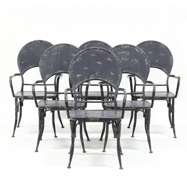 set-of-six-distressed-bistro-chairs