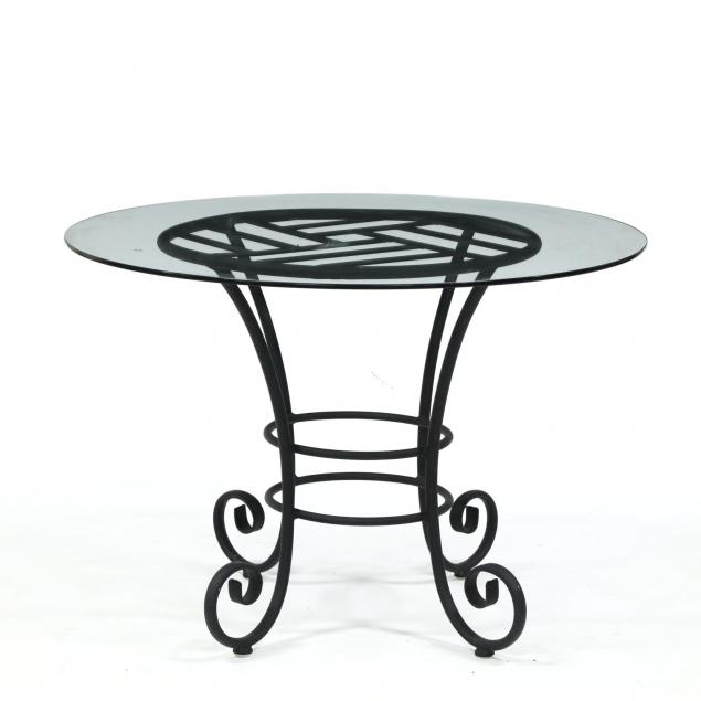 aluminum-and-glass-bistro-table