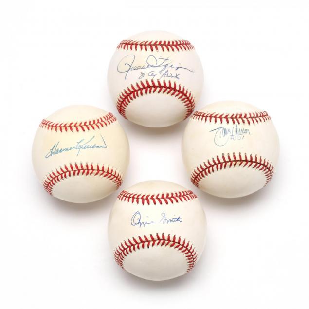 group-of-hall-of-famers-single-signed-baseballs-psa-dna