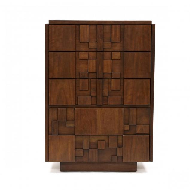 lane-mid-century-brutalist-tall-chest-of-drawers